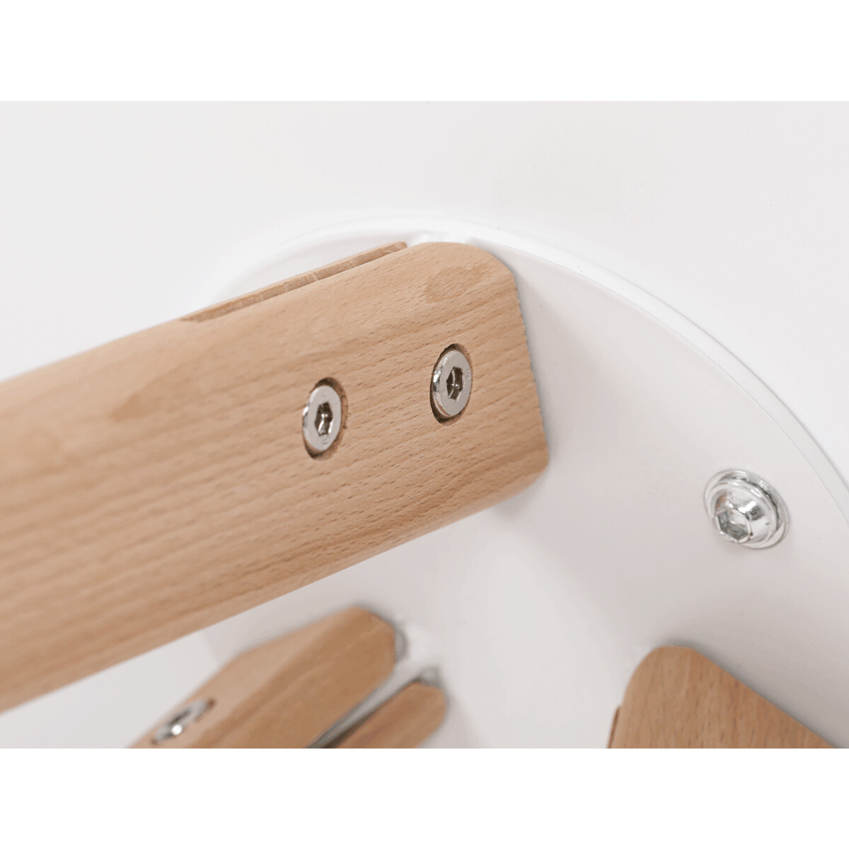 Okrúhly jedálenský stôl MDF/masív DT-320 WT Biela