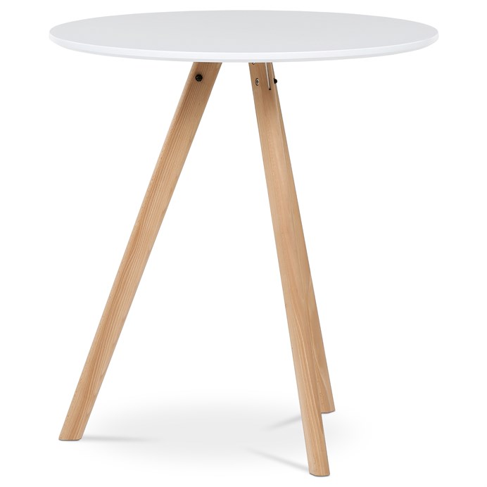 Jedálenský stôl 70x70cm, mdf, biela, DT-320 WT