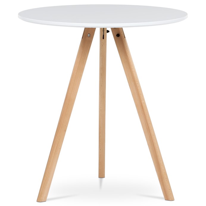 Jedálenský stôl 70x70cm, mdf, biela, DT-320 WT