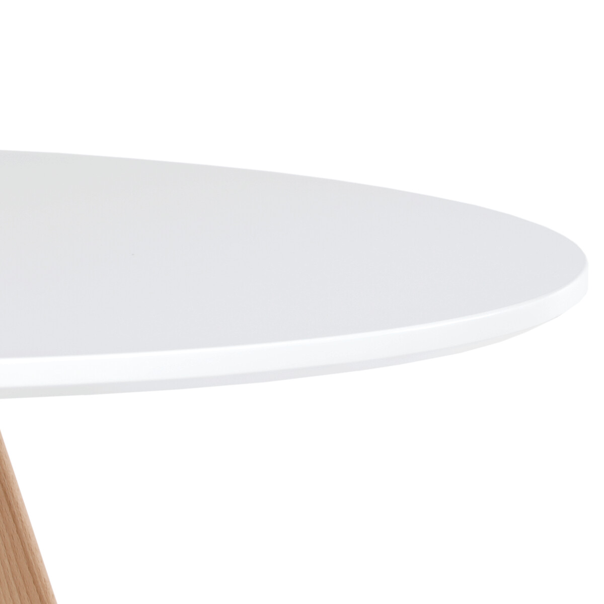Okrúhly jedálenský stôl MDF/masív DT-320 WT Biela