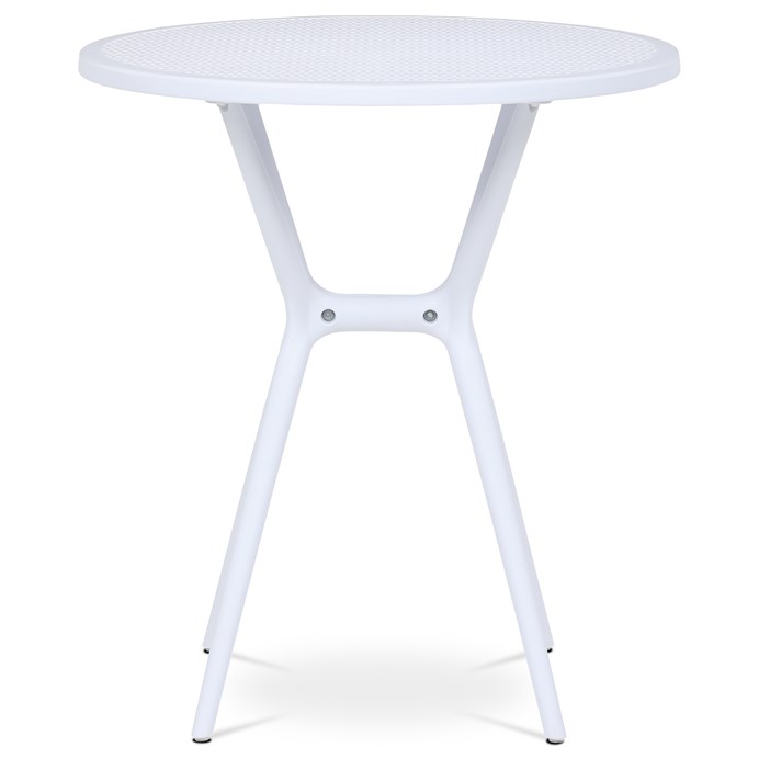 Jedálenský stôl 65x65cm, plast, biela, DT-X7007 WT