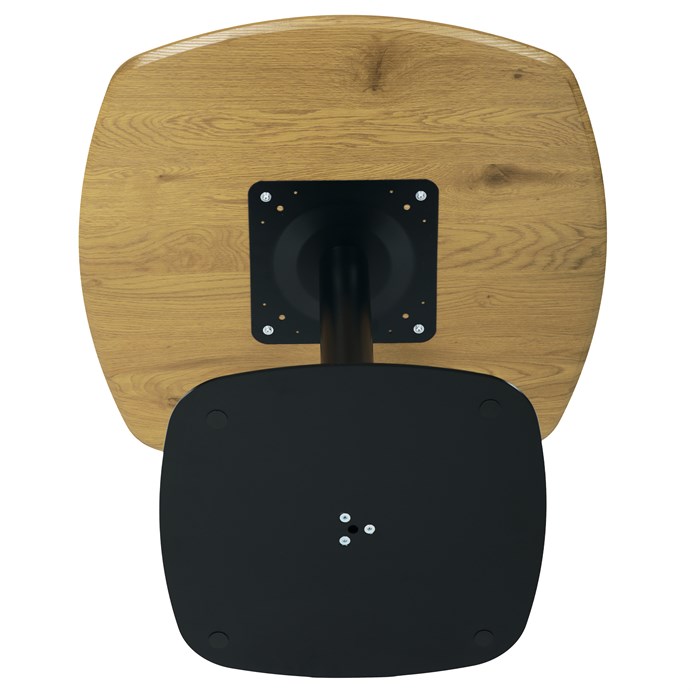 Jedálenský stôl 80x80cm, mdf, dub, DT-X7117 OAK