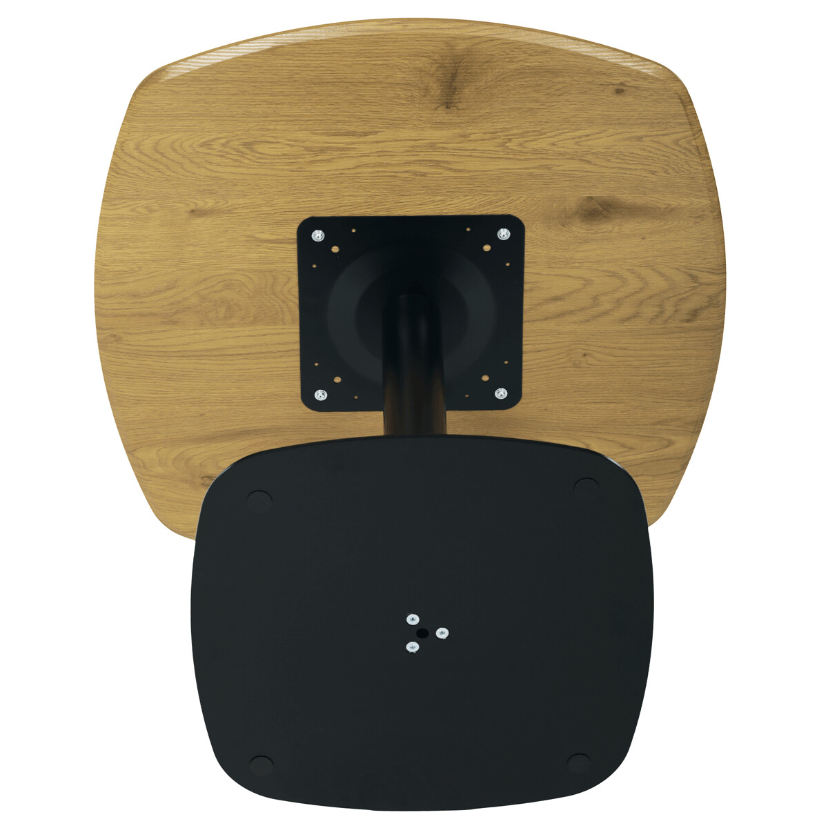 Jedálenský stôl MDF/kov DT-X7117 OAK Biela