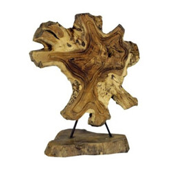 Drevorezba - abstraktný reliéf, na podstavci