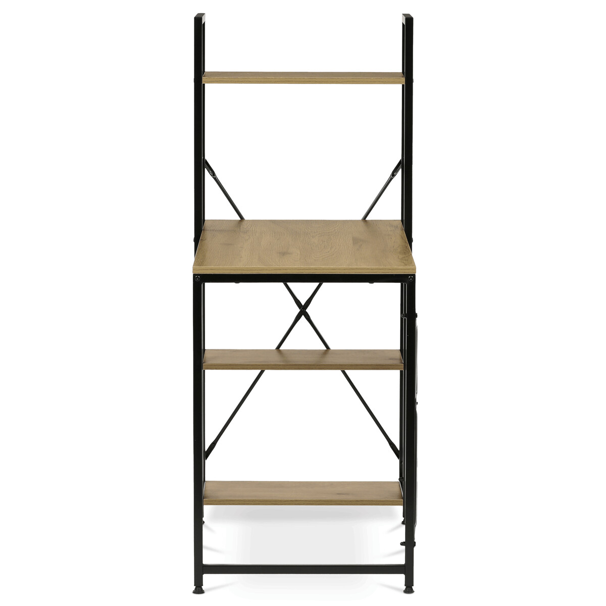 Pracovný stôl s regálom GD-512 OAK Hnedá