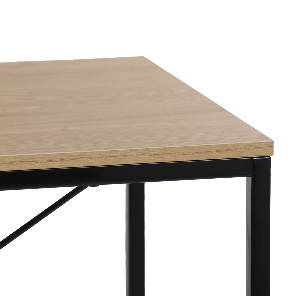 Pracovný stôl s regálom MDF/kov GD-512 Hnedá