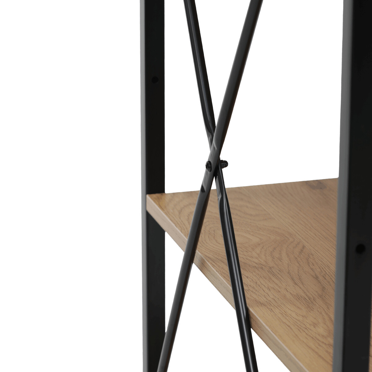 Pracovný stôl s regálom MDF/kov GD-512 Hnedá