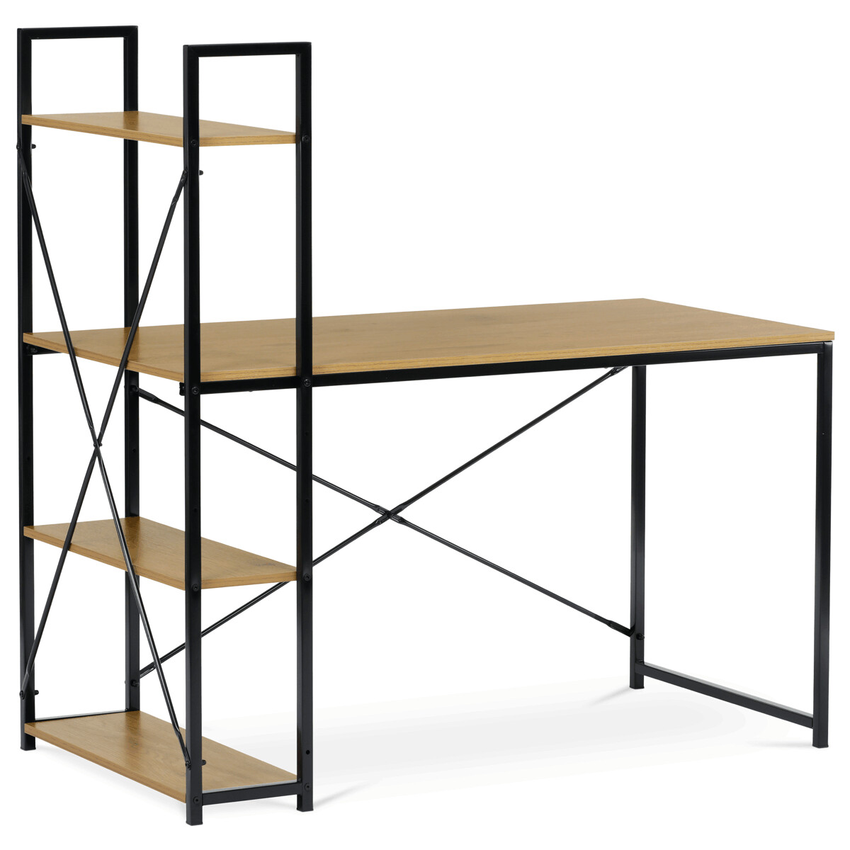 Pracovný stôl s regálom GD-520 OAK
