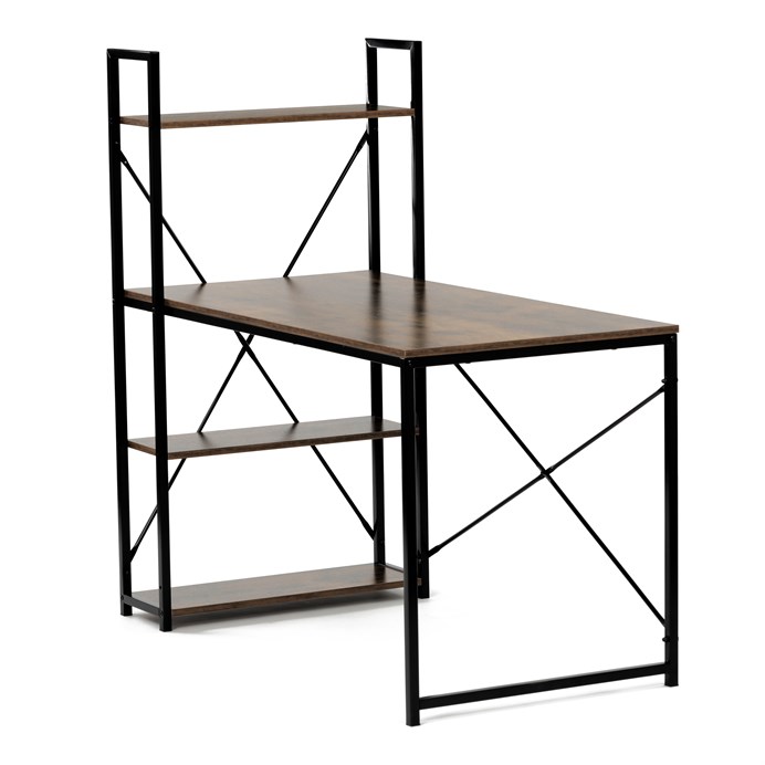 Pracovný stôl 120x60cm, mdf, hnedá, GD-520 OLW