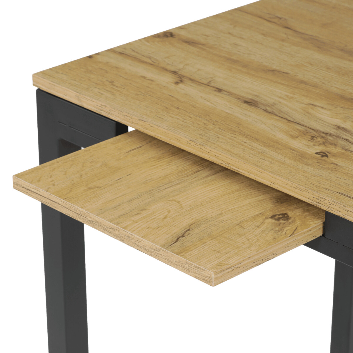Rozkladací jedálenský stôl MDF/melamín/kov GDT-206 Hnedá