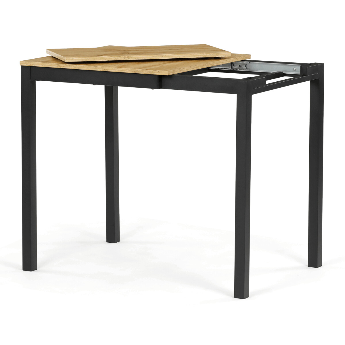 Jedálenský stôl rozkladací 60-90x60 cm, GDT-206 Biela