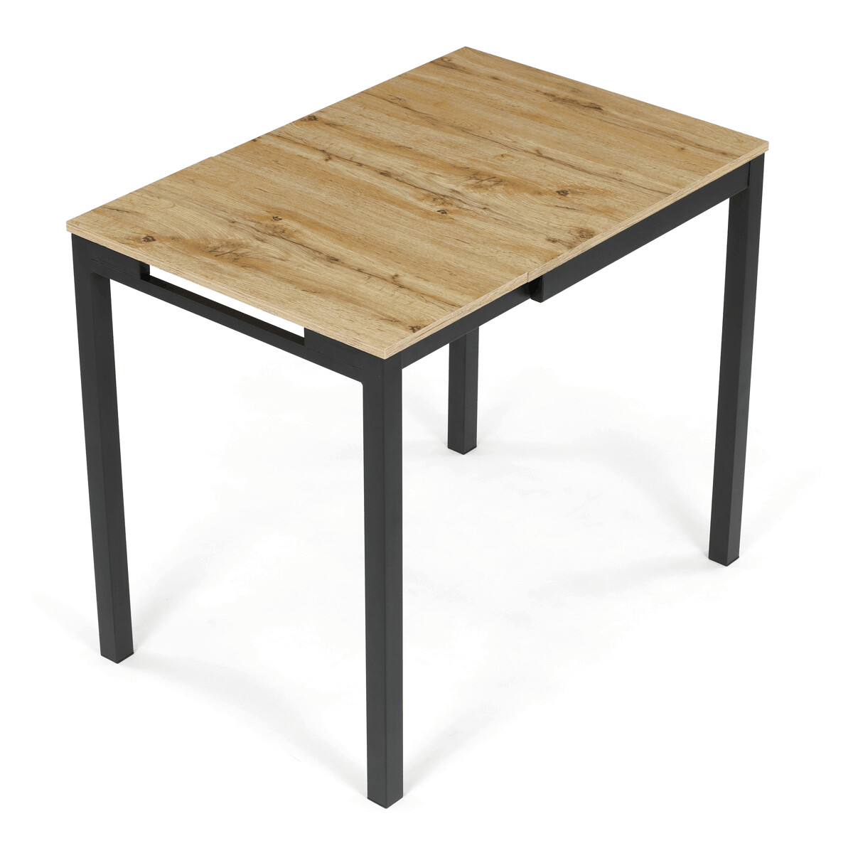 Rozkladací jedálenský stôl MDF/melamín/kov GDT-206 Hnedá