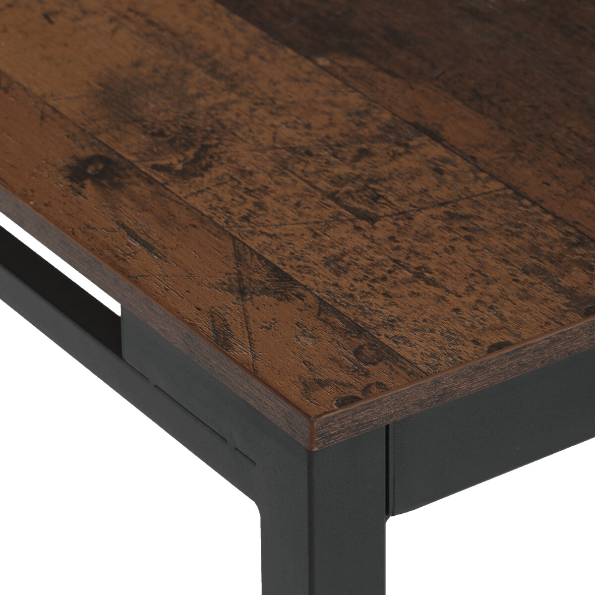 Rozkladací jedálenský stôl MDF/melamín/kov GDT-206 Hnedá