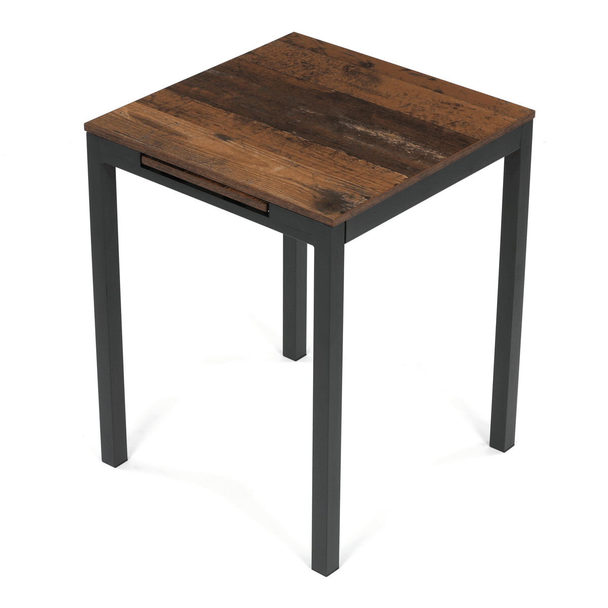Rozkladací jedálenský stôl MDF/melamín/kov GDT-206 Hnedá