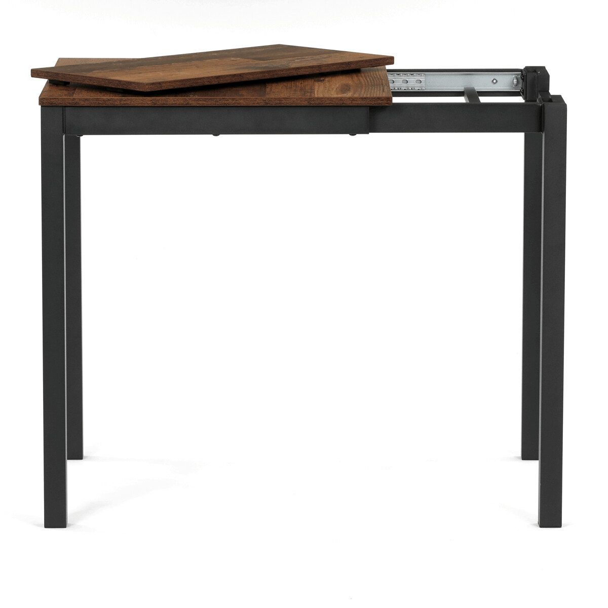 Rozkladací jedálenský stôl MDF/melamín/kov GDT-206 Hnedá