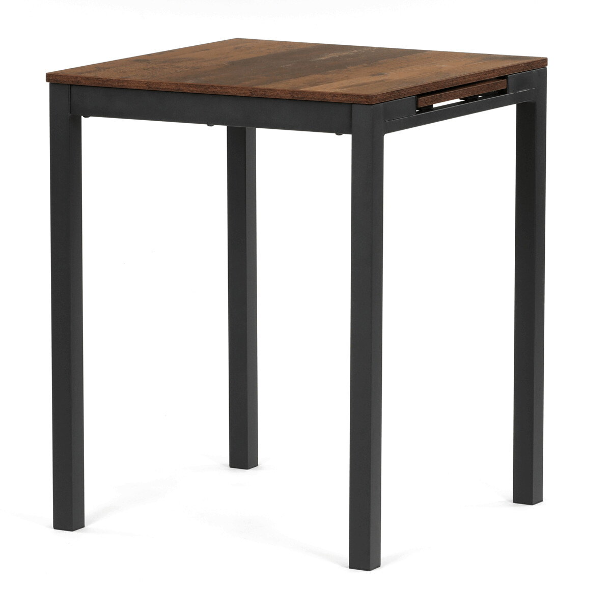 Rozkladací jedálenský stôl MDF/melamín/kov GDT-206 Hnedá