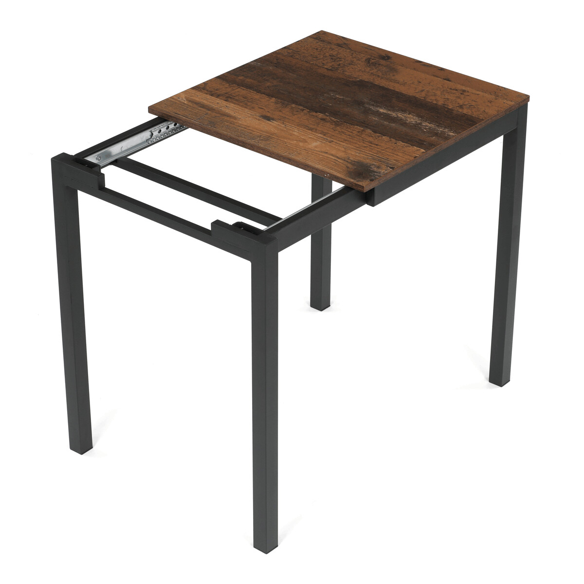 Rozkladací jedálenský stôl MDF/melamín/kov GDT-206 Hnedá