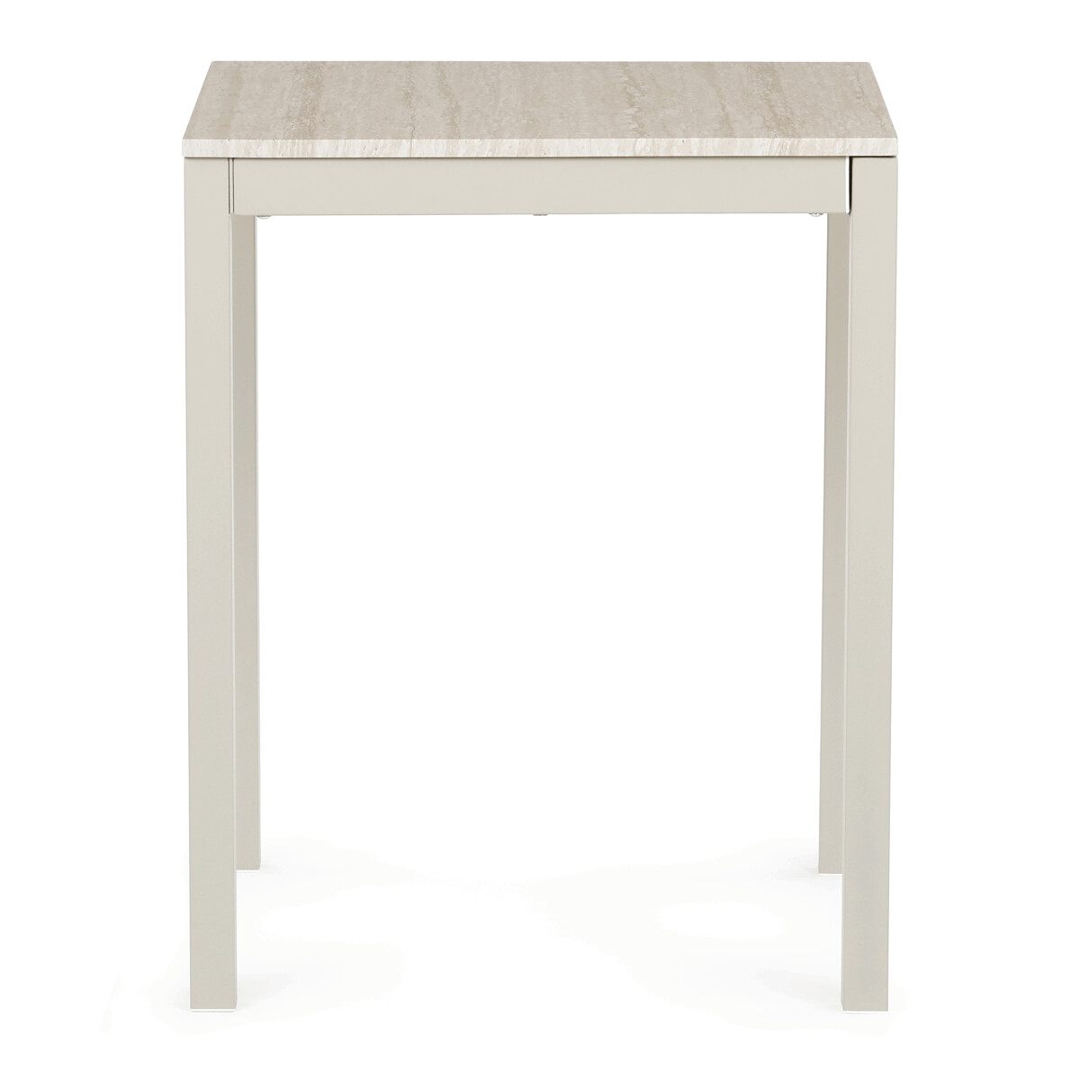 Rozkladací jedálenský stôl MDF/melamín/kov GDT-206 Hnedá