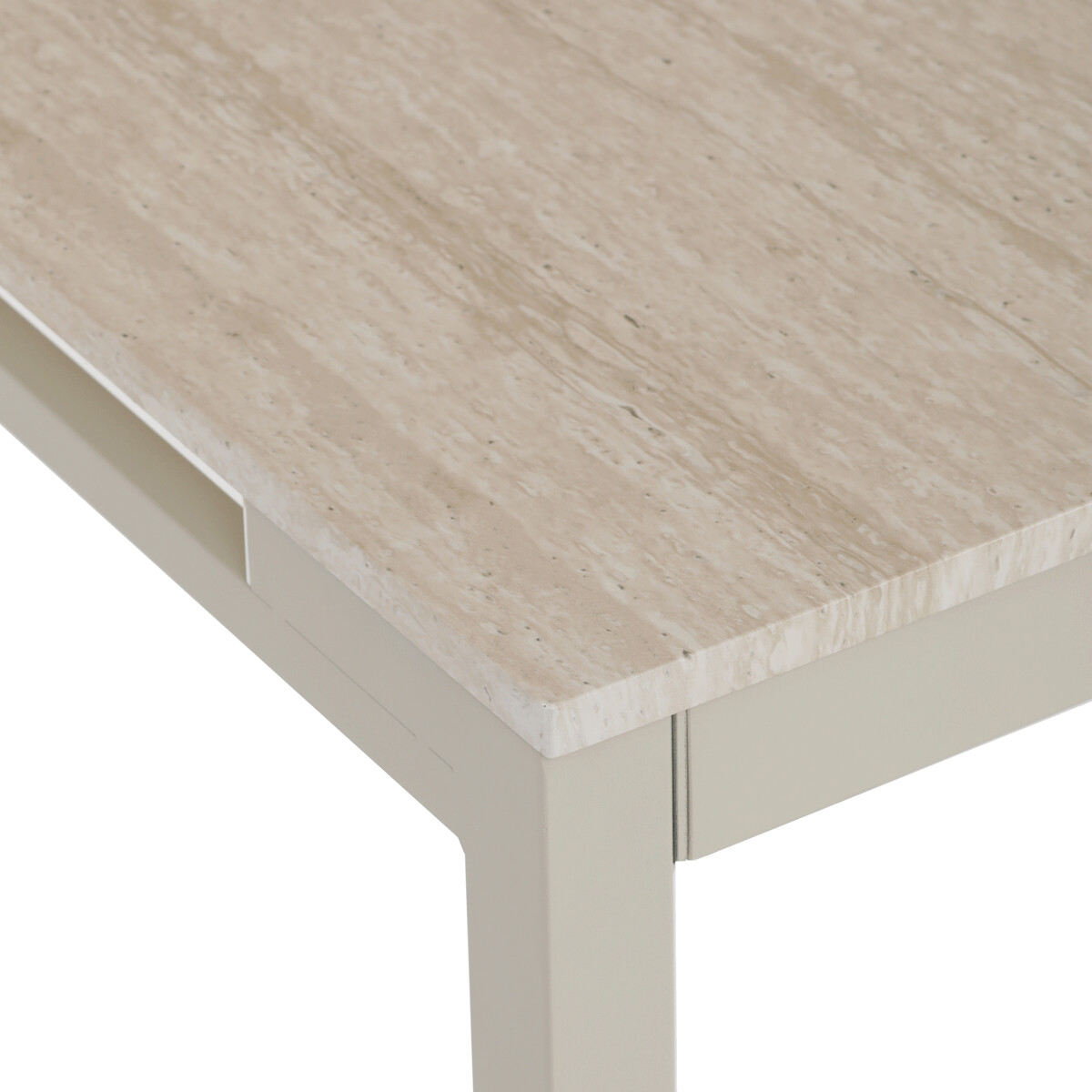 Rozkladací jedálenský stôl MDF/melamín/kov GDT-206 Hnedá