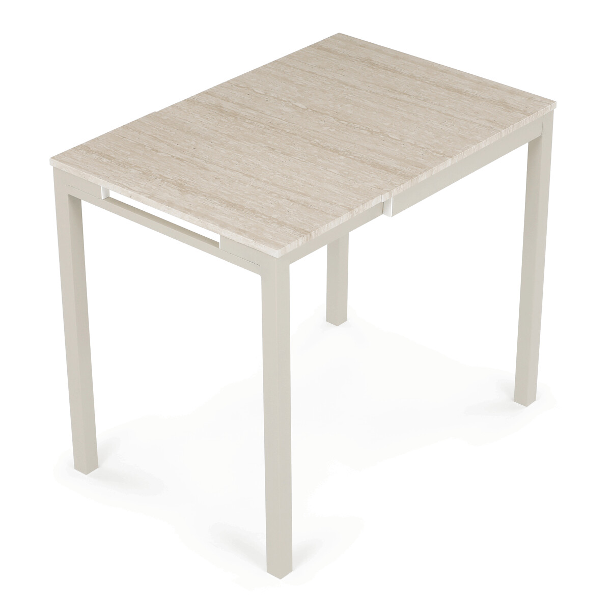 Rozkladací jedálenský stôl MDF/melamín/kov GDT-206 Hnedá