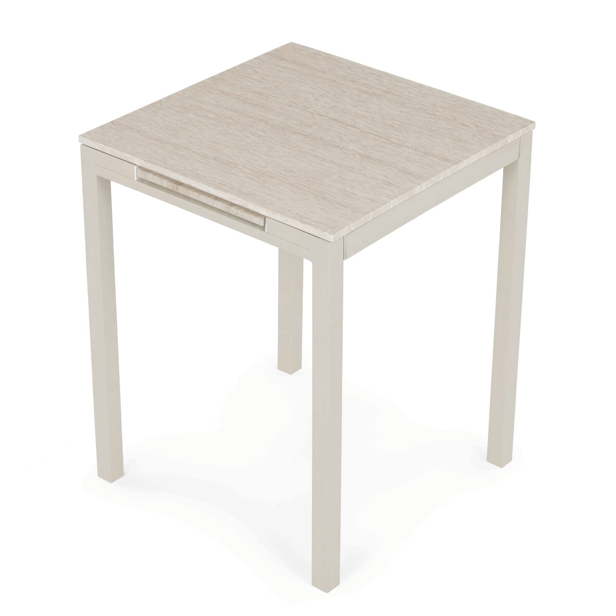 Rozkladací jedálenský stôl MDF/melamín/kov GDT-206 Hnedá