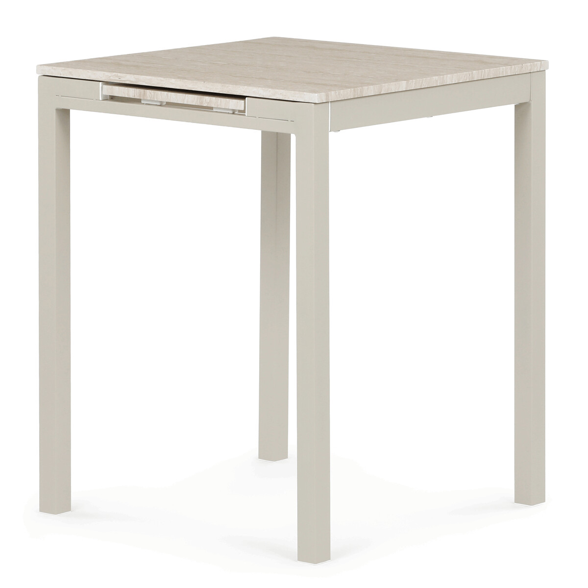 Rozkladací jedálenský stôl MDF/melamín/kov GDT-206 Hnedá