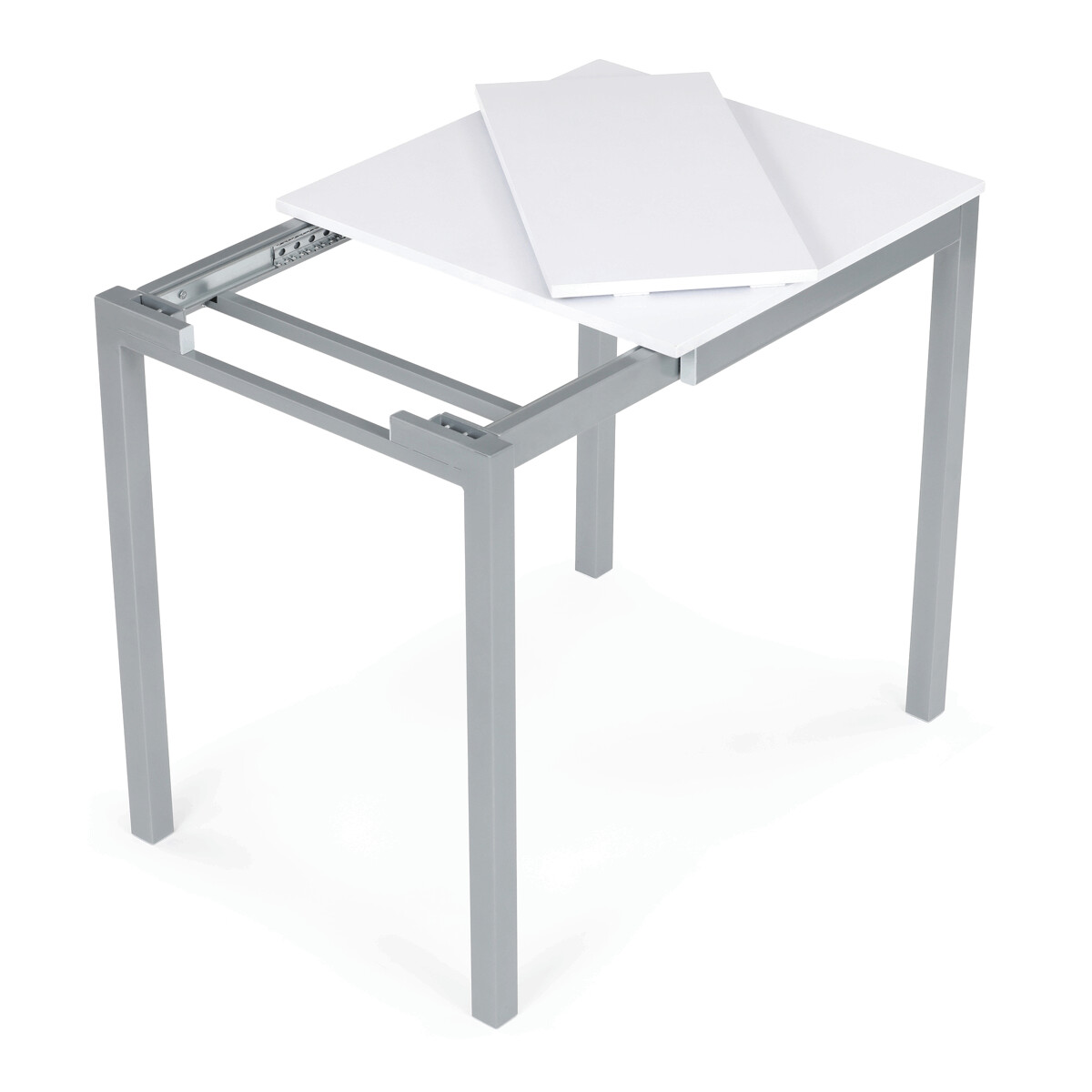Rozkladací jedálenský stôl MDF/melamín/kov GDT-206 Hnedá