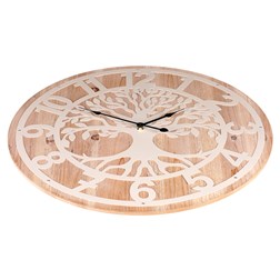Hodiny nástěnné MDF a kov, 60cm