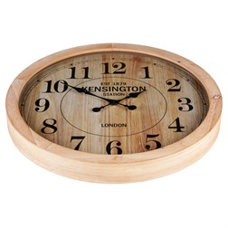 Hodiny nástěnné, MDF deska se sklem, 60cm