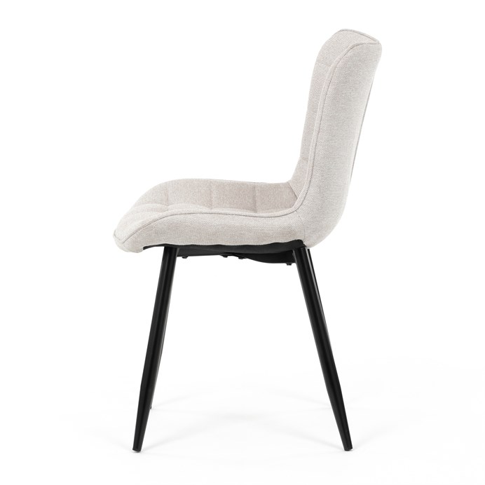 Jedálenská stolička, béžová, látka, HC-462 BG2