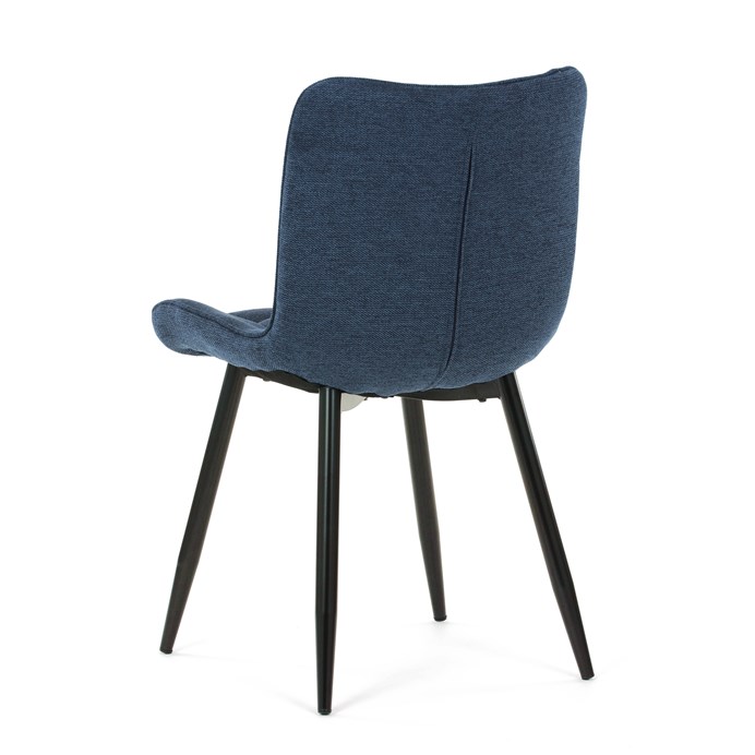 Jedálenská stolička, modrá, látka, HC-462 BLUE2