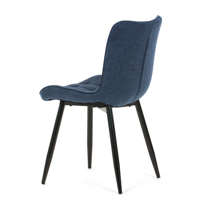 Jedálenská stolička, modrá, látka, HC-462 BLUE2