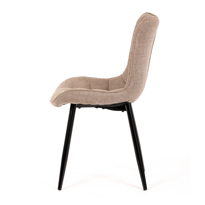 Jedálenská stolička, hnedá, látka, HC-462 CRM2