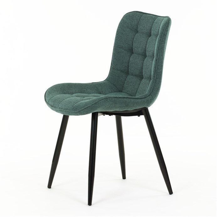 Jedálenská stolička, zelená, látka, HC-462 GRN2