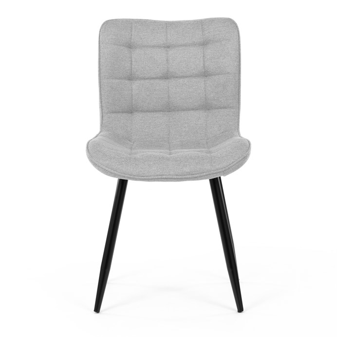 Jedálenská stolička, sivá, látka, HC-462 SIL2