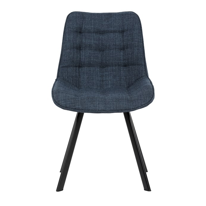 Jedálenská stolička, modrá, látka, HC-465 BLUE2