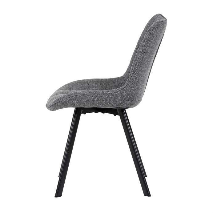 Jedálenská stolička, sivá, látka, HC-465 GREY2