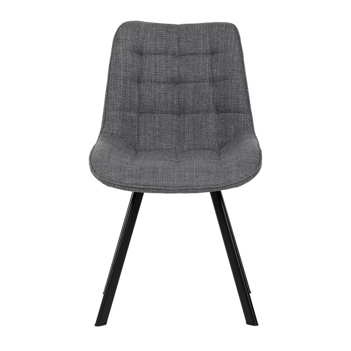 Jedálenská stolička, sivá, látka, HC-465 GREY2