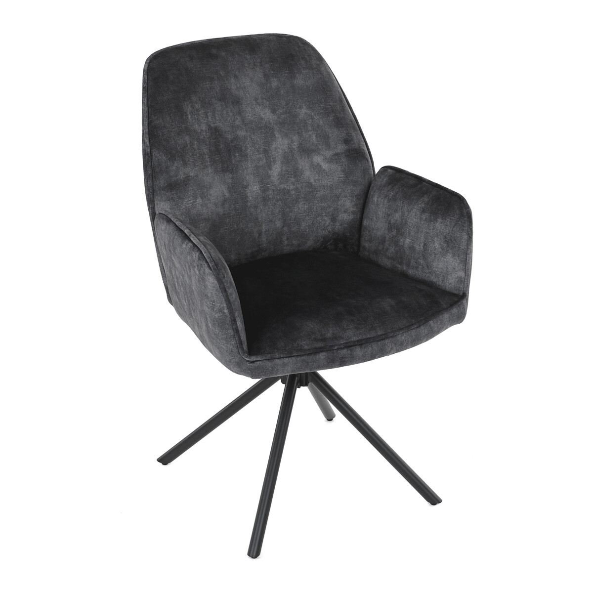Jedálenské kreslo látka/kov HC-511 BK4