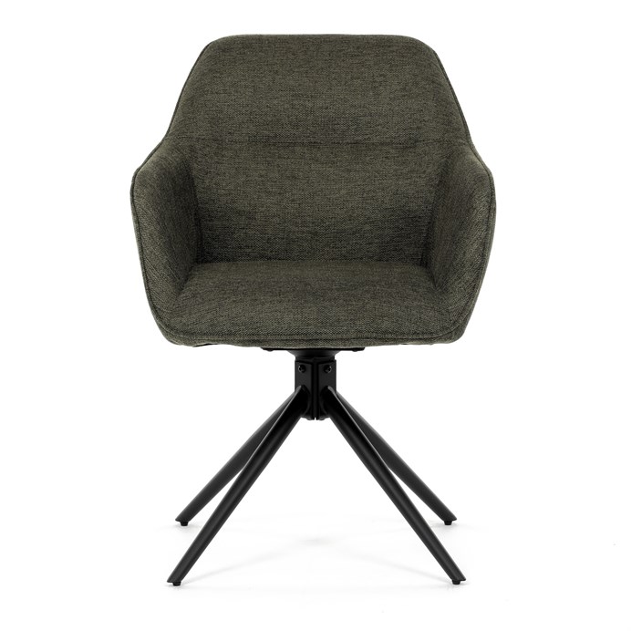 Jedálenská stolička, zelená, látka, HC-536 GRN2