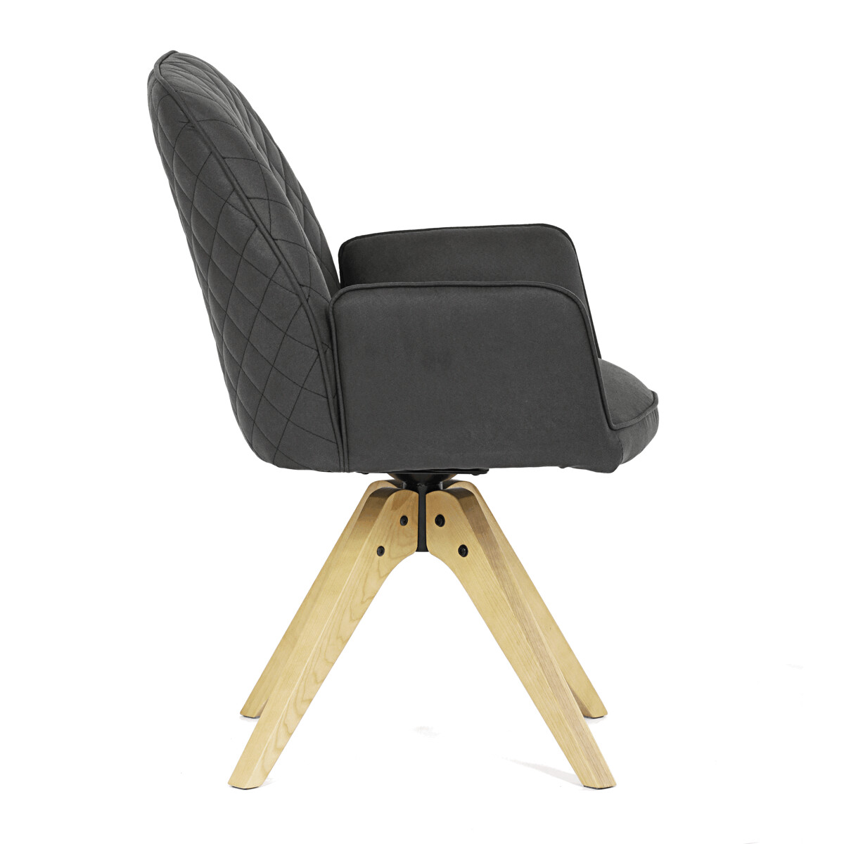 Jedálenské kreslo látka/drevo HC-539 BK3