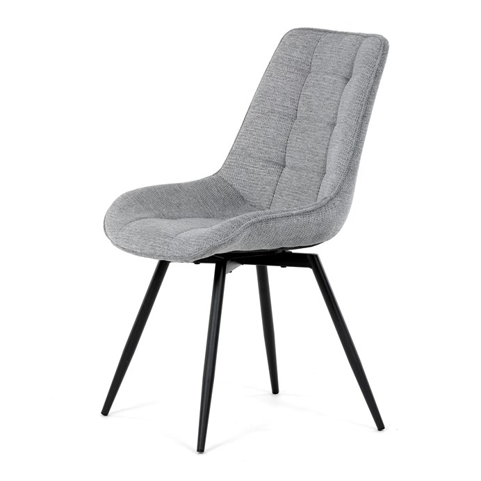 Jedálenská stolička, sivá, látka, HC-T1130 GREY2