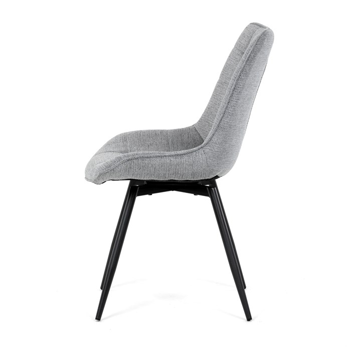 Jedálenská stolička, sivá, látka, HC-T1130 GREY2