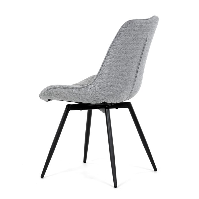 Jedálenská stolička, sivá, látka, HC-T1130 GREY2