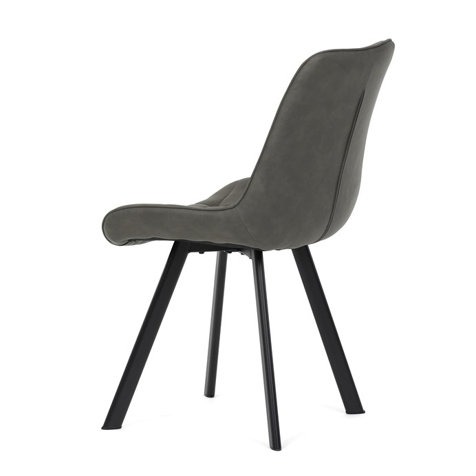 Jedálenská stolička, sivá, látka vintage, HC-V3066 GREY3