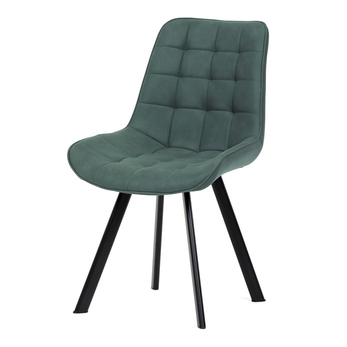 Jedálenská stolička, zelená, látka vintage, HC-V3066 GRN3