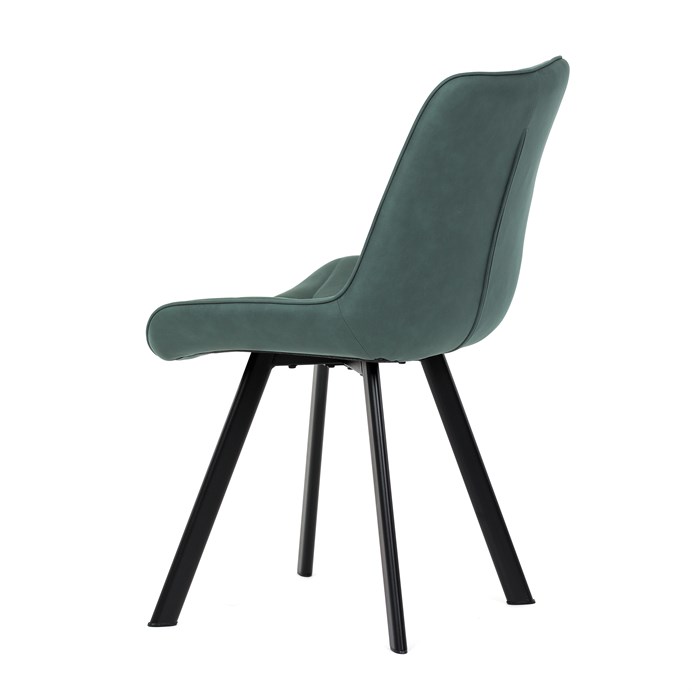 Jedálenská stolička, zelená, látka vintage, HC-V3066 GRN3