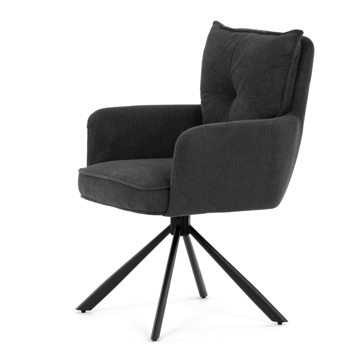 Jedálenská stolička látka/kov HC-X1128 Sivá