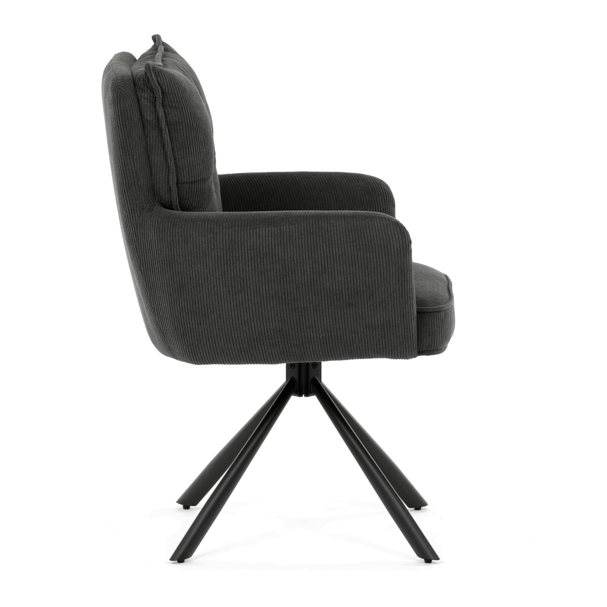 Jedálenská stolička látka/kov HC-X1128 Sivá