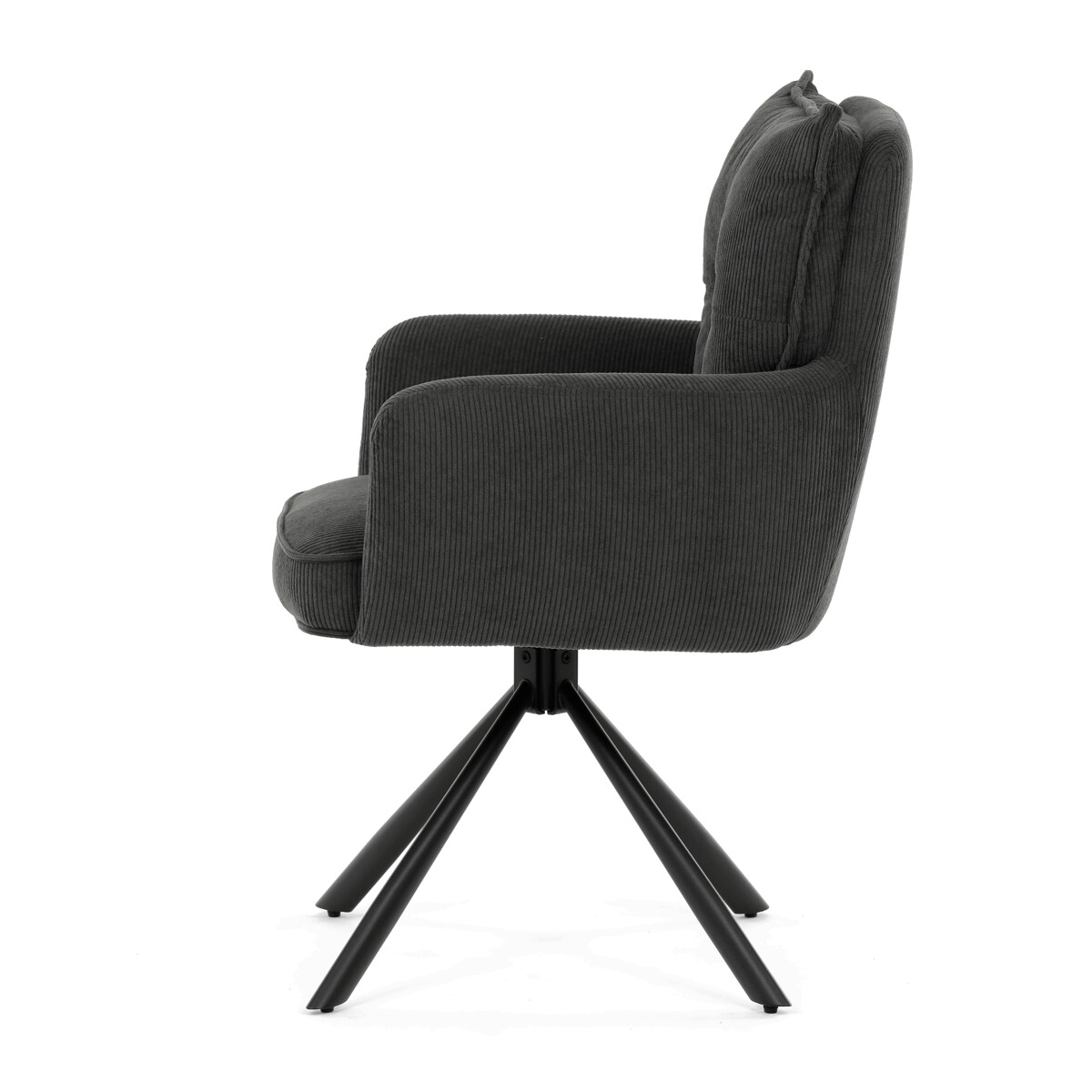 Jedálenská stolička látka/kov HC-X1128 Sivá